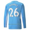 Camiseta de fútbol Manga Larga Manchester City Riyad Mahrez 26 Primera Equipación 2021/22 - Hombre